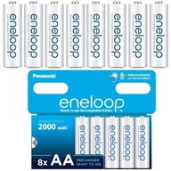 8X PANASONIC ENELOOP AA/R6 2000mAh NiMH dobíjacie batérie vyrobené v Japonsku 8X PANASONIC ENELOOP AA/R6 2000mAh NiMH dobíjacie batérie vyrobené v Japonsku
