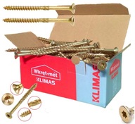 Kužeľové tesárske skrutky do dreva 5x80 200 ks Torx Klimas Wkręt-Met Kužeľové tesárske skrutky do dreva 5x80 200 ks Torx Klimas Wkręt-Met