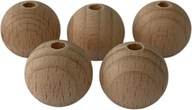 Korálky drevené BUK ručné 12mm 10ks
