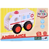 Vozidlo drevené auto Mini Matters Ambulance