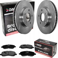 Kotúče + Doštičky DACO FRONT Caliber Lancer VIII 07-