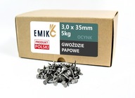Strešné filcové klince 3,0x35mm Zinkový hladký 5kg Strešné filcové klince 3,0x35mm Zinkový hladký 5kg