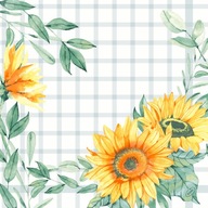 Duni fleecové obrúsky Sunflower Day 40x40 60ks Duni fleecové obrúsky Sunflower Day 40x40 60ks