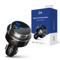 3mk Car FM LED Bluetooth vysielač 2x USB MicroSD