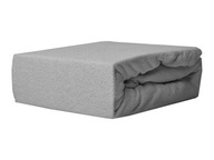 Froté prestieradlo bez gumičky svetlosivé 180x200