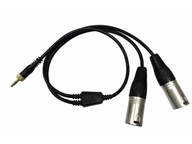 CKMOVA AC-TLX2 TRS adaptér 3,5 mm - 2 x XLR samec 0,48 m CKMOVA AC-TLX2 TRS adaptér 3,5 mm - 2 x XLR samec 0,48 m