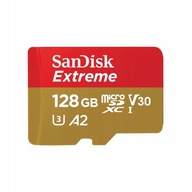 128GB SanDisk Extreme adaptér microSD karty 190/90