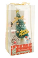 Vianočný stromček LED lampáš čelenka svietiaci vianočný snehuliak