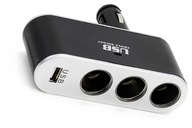 CIGARETOVÉ ZAPALOVAČE B2S28 3 VSTUPY +USB SPLITTER CIGARETOVÉ ZAPALOVAČE B2S28 3 VSTUPY +USB SPLITTER