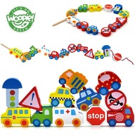 BLOCKS KORÁLKY NA NAVNÚKANIE 13 ks. WOOPIE BLOCKS KORÁLKY NA NAVNÚKANIE 13 ks. WOOPIE