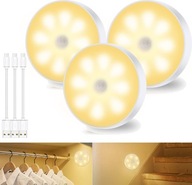 3X 8 LED NOČNÁ LAMPA S POHYBOVÝM SENZOROM USB LAMPA NA SCHODY ŽLTÉ SVETLO 3X 8 LED NOČNÁ LAMPA S POHYBOVÝM SENZOROM USB LAMPA NA SCHODY ŽLTÉ SVETLO