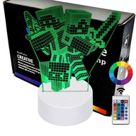 Minecraft 3D LAMP nočná LED lampa Minecraft 3D LAMP nočná LED lampa