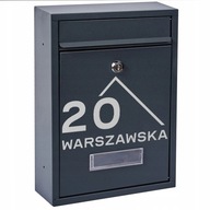 POŠTOVÁ SCHRÁNKA NA LISTY, SIVÁ + VZOR, NÁVOD, SCHRÁNKA S INFORMÁCIAMI NA LISTY POŠTOVÁ SCHRÁNKA NA LISTY, SIVÁ + VZOR, NÁVOD, SCHRÁNKA S INFORMÁCIAMI NA LISTY
