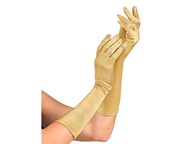 Zlaté karnevalové rukavice, 40 cm