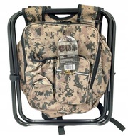 Vojenský turistický rybársky batoh so stoličkou