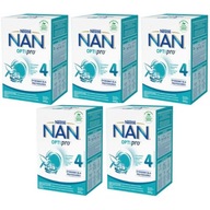 NESTLE NAN OPTIPRO 4 Upravené mlieko 650g x 5 NESTLE NAN OPTIPRO 4 Upravené mlieko 650g x 5
