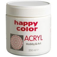 Akrylová farba 250 ml titánová biela Happy Color