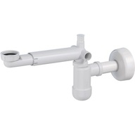 DEANTE TELESKOPICKÝ SIFÓN UMÝVADLOVÝ, PVC, BIELY DEANTE TELESKOPICKÝ SIFÓN UMÝVADLOVÝ, PVC, BIELY