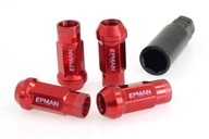 EPMAN OCELOVÉ MATICE 12x1,25 ČERVENÉ - sada 20 ks + Adaptér EPMAN OCELOVÉ MATICE 12x1,25 ČERVENÉ - sada 20 ks + Adaptér