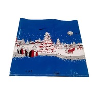 Vianočná fóliová taška 50x55cm Modrá 1ks