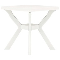 Bistro stôl, biely, 70x70x72 cm, plast