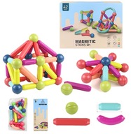 MAGNETICKÉ BLOKY 42 ks Sada DÚHOVÝCH tehál MAGNETICKÉ BLOKY 42 ks Sada DÚHOVÝCH tehál