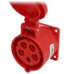 Panelová zásuvka 32A 4P 400V TWIST Panelová zásuvka 32A 4P 400V TWIST