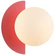 Moderné nástenné svietidlo ružové s bielou guľou, moderné 1P NAUTI Italux Moderné nástenné svietidlo ružové s bielou guľou, moderné 1P NAUTI Italux