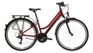 Dámsky bicykel KROSS Trans 1.0 S rubínovo čierna SR