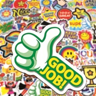 SÚPRAVA VODEODOLNÝCH NÁLEPEK MIX ODMENY 50 KS SÚPRAVA VODEODOLNÝCH NÁLEPEK MIX ODMENY 50 KS