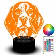 LED NOČNÁ LAMPA PSA PLEMENO PSA BÍGLE PORTRÉT ZVIERAT DETSKÝ MAZLÍČEK LED NOČNÁ LAMPA PSA PLEMENO PSA BÍGLE PORTRÉT ZVIERAT DETSKÝ MAZLÍČEK