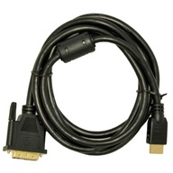 Akyga AK-AV AK-AV-11 DVI-D M - HDMI M kábel 1,8m