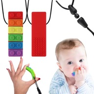 NÁHRDELNÍK LOGOPEDICA Hryzátko SENSORY TOY TEHLA ČERVENÝ CHRBÁT NÁHRDELNÍK LOGOPEDICA Hryzátko SENSORY TOY TEHLA ČERVENÝ CHRBÁT