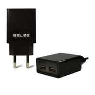 2xUSB 2A nástenná nabíjačka čierna 2xUSB 2A nástenná nabíjačka čierna