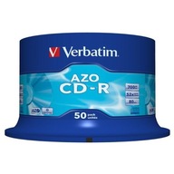 Verbatim CD-R, 43343, AZO Crystal, 50-balenie, 700 MB, Verbatim CD-R, 43343, AZO Crystal, 50-balenie, 700 MB,