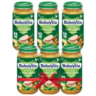 BOBOVITA Dušené kura a špenát, 250g 3+3 grátis BOBOVITA Dušené kura a špenát, 250g 3+3 grátis