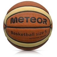 Tréningová basketbalová lopta pre halový asfaltový basketbal Meteor, veľkosť 5