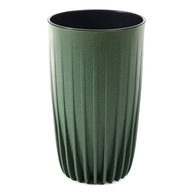 Vysoký kvetináč do obývačky Spálňa Materiál Drevo ZELENÝ kvetináč + vložka