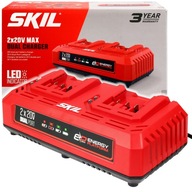 Dvojitá nabíjačka pre 20V batérie SKIL Dvojitá nabíjačka pre 20V batérie SKIL