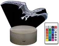3D LED LAMPA DINOSAUR PTERODACTYL JURASSIC + DIAĽKOVÉ OVLÁDANIE 3D LED LAMPA DINOSAUR PTERODACTYL JURASSIC + DIAĽKOVÉ OVLÁDANIE
