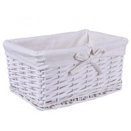 Prútený košík 30x20x15 - biely Prútený košík 30x20x15 - biely