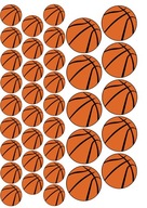 PAPIEROVÝ CUKOR loptička BASKETBALOVÝ KOŠÍK A4 PAPIEROVÝ CUKOR loptička BASKETBALOVÝ KOŠÍK A4
