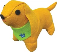 Maskot hnedého psa STNUX Maskot hnedého psa STNUX