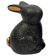 Figúrka zajačika ZAJC BLACK, ozdobná 7 cm