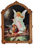OBRAZ OBRAZ ANJEL STRÁŽNY NA STUPAČKE 23x17 K OBRAZ OBRAZ ANJEL STRÁŽNY NA STUPAČKE 23x17 K