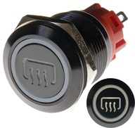 TLAČIDLO PROTI VANDALU 19mm VYKUROVANIE OKIEN 12V 3A B TLAČIDLO PROTI VANDALU 19mm VYKUROVANIE OKIEN 12V 3A B