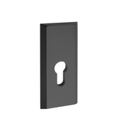 Horné kovanie pre kľučku dverí LOGO, F8 čierna krátka 95 mm