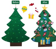 Plstený vianočný stromček pre deti, závesný na ozdobu