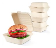 JEDNORÁZOVÁ NÁDOBKA NA BURGER Z CUKROVEJ TRSTINY XXL JEDNORÁZOVÁ NÁDOBKA NA BURGER Z CUKROVEJ TRSTINY XXL