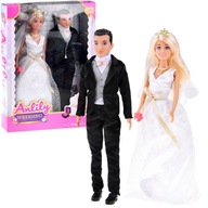 Anlily krásna nevesta a ženích Bábiky svadobné svadobné novomanželia ZA4307 Anlily krásna nevesta a ženích Bábiky svadobné svadobné novomanželia ZA4307